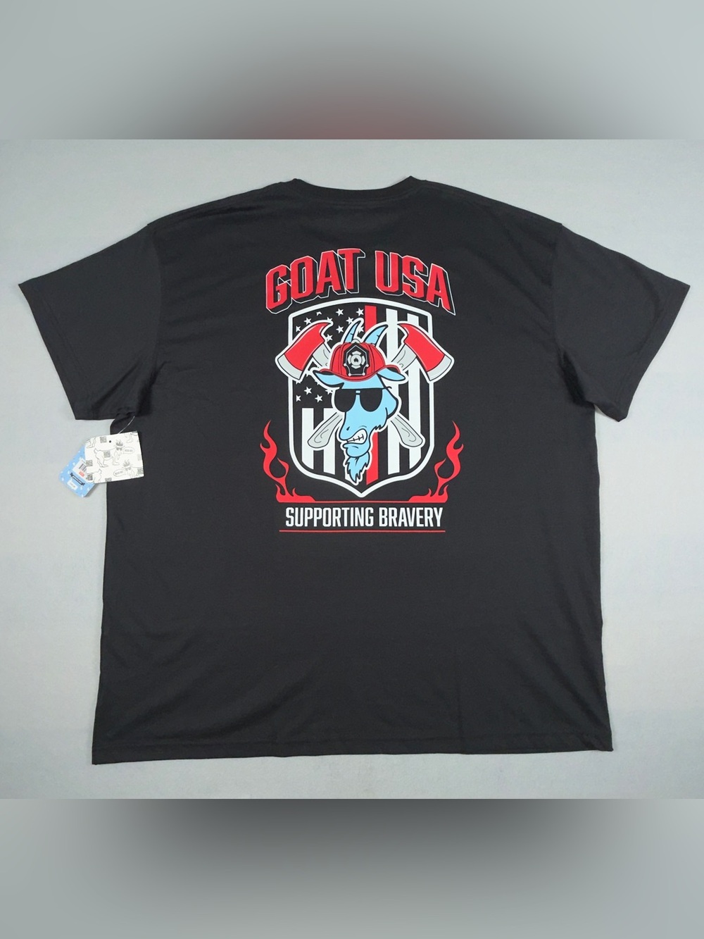 GOAT USA Black T- Shirt Size 3XL Made In USA New with Tags DISCONTINUED RARE
